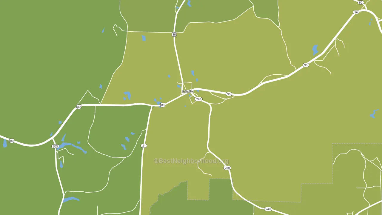 31810, GA block-group voter-turnout map