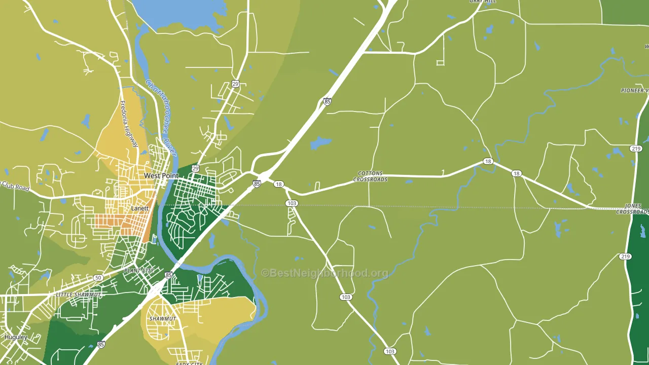 31833, GA block-group voter-turnout map