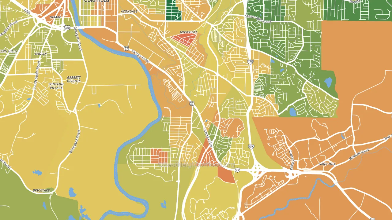 31903, GA block-group voter-turnout map