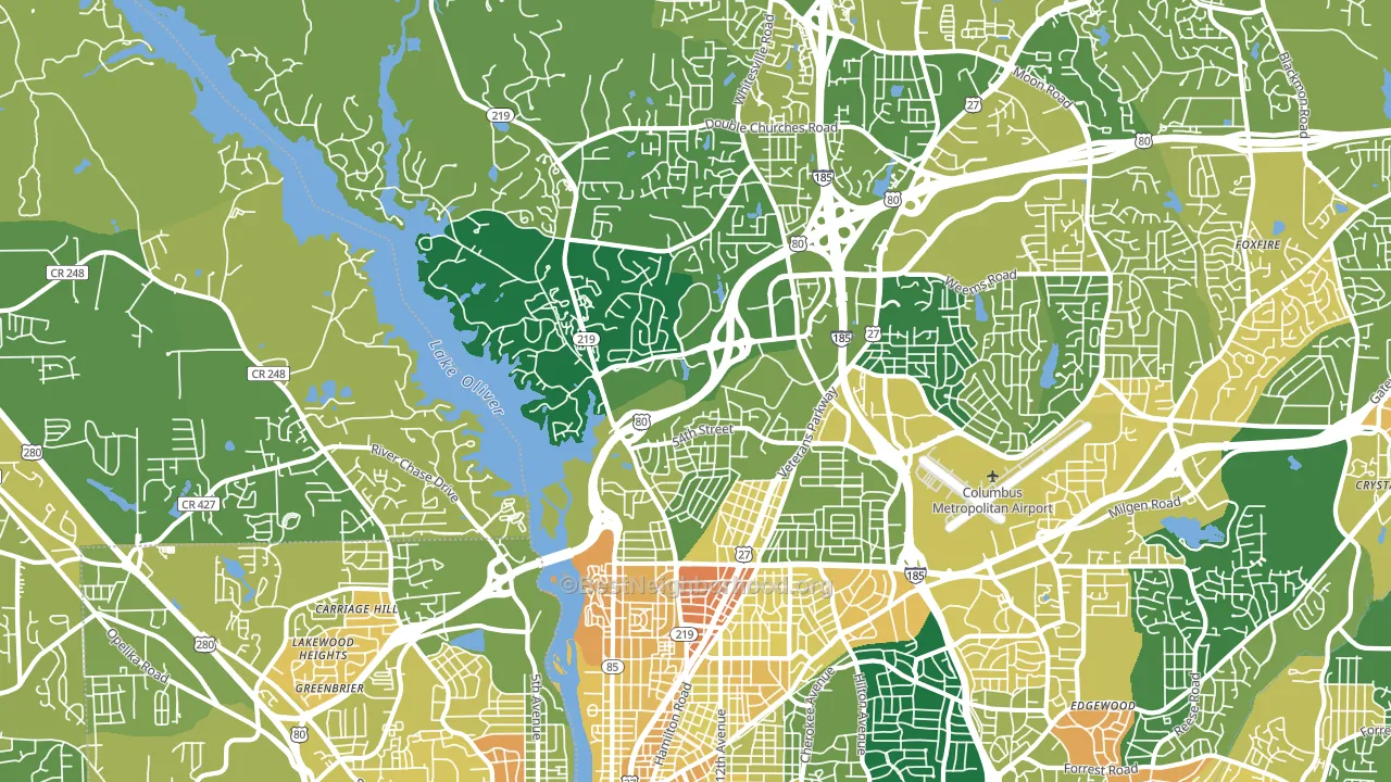 31904, GA block-group voter-turnout map