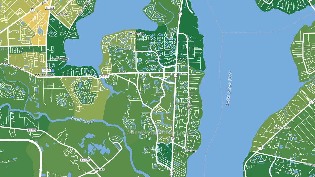 32003, FL block-group voter-turnout map