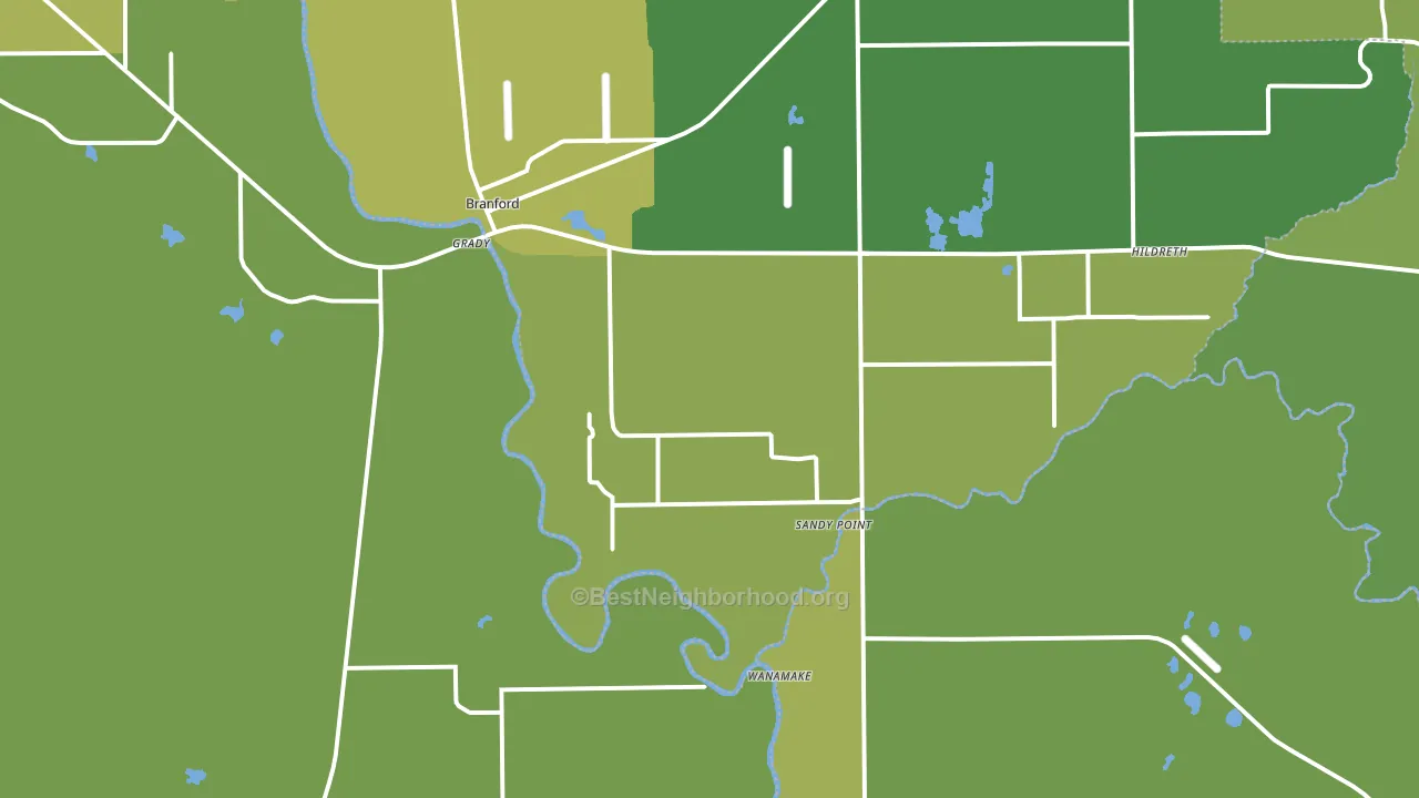 32008, FL block-group voter-turnout map