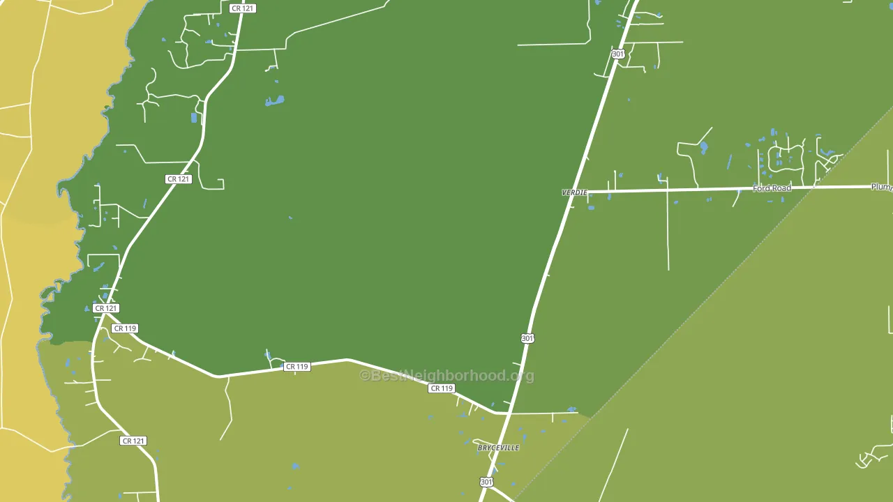 32009, FL block-group voter-turnout map