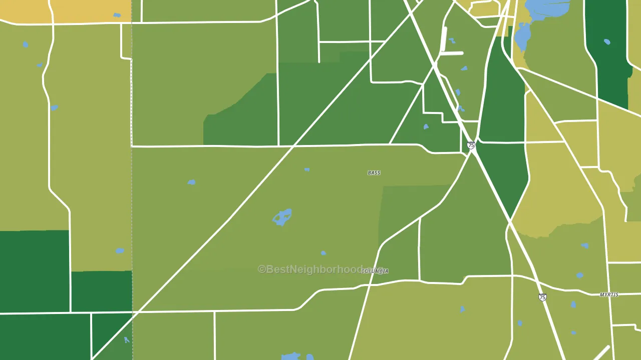 32024, FL block-group voter-turnout map