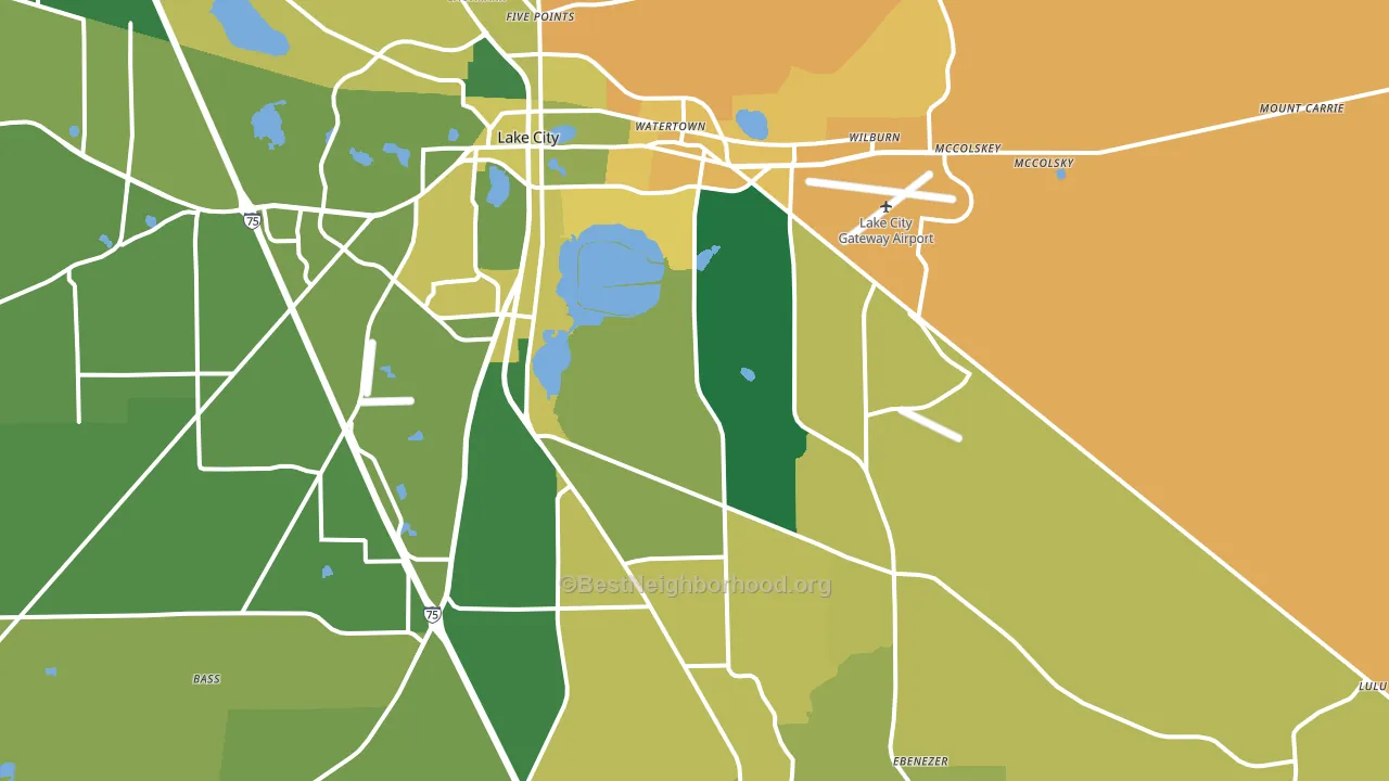 32025, FL block-group voter-turnout map