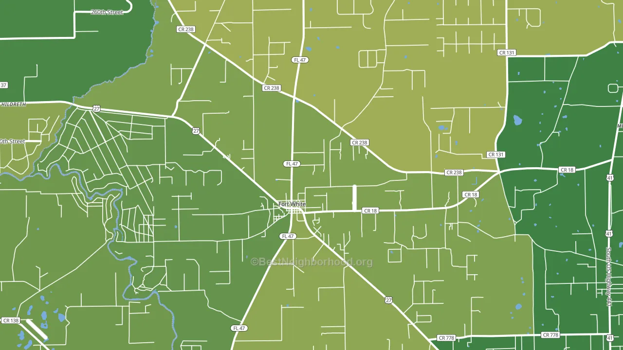 32038, FL block-group voter-turnout map
