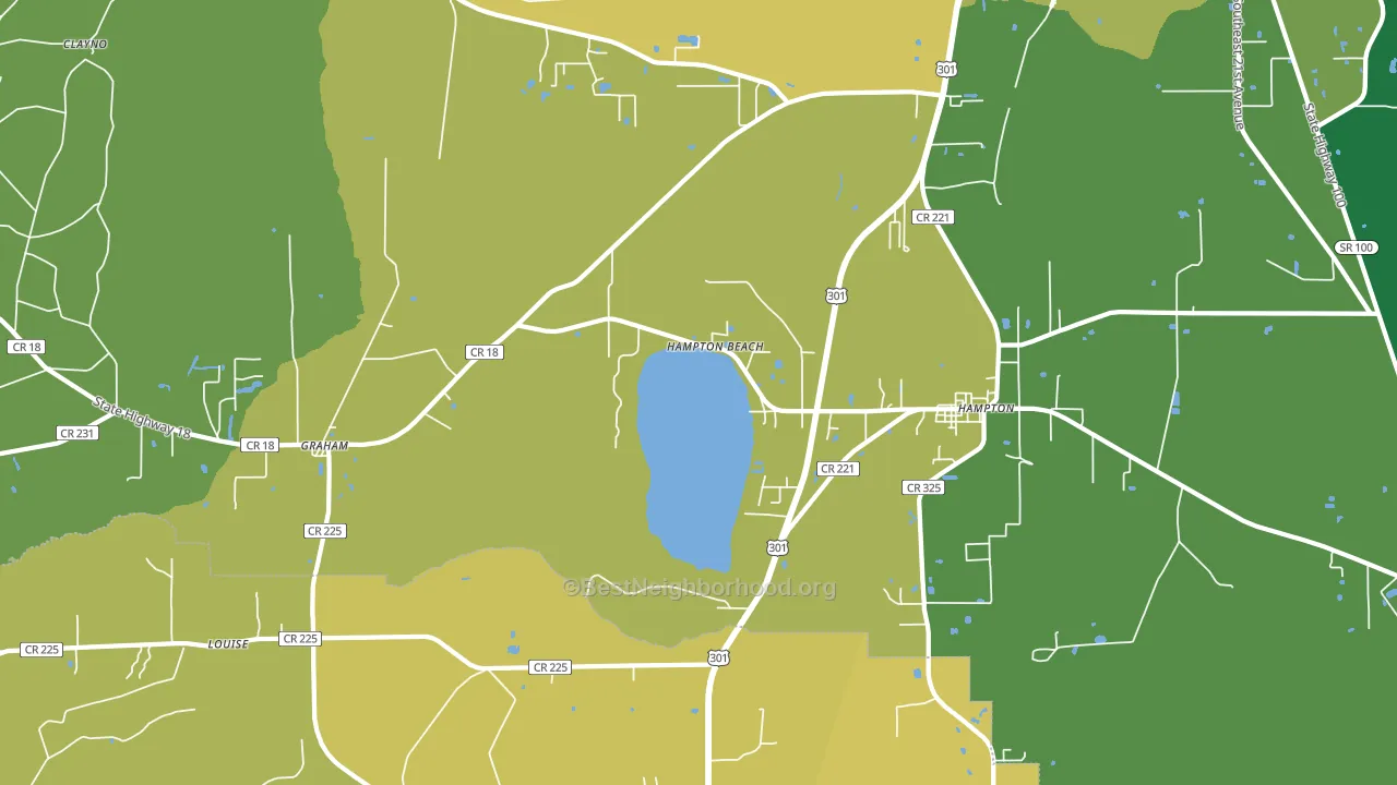32044, FL block-group voter-turnout map