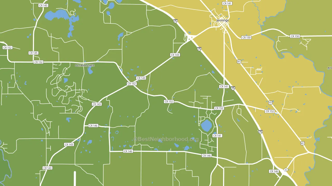 32053, FL block-group voter-turnout map