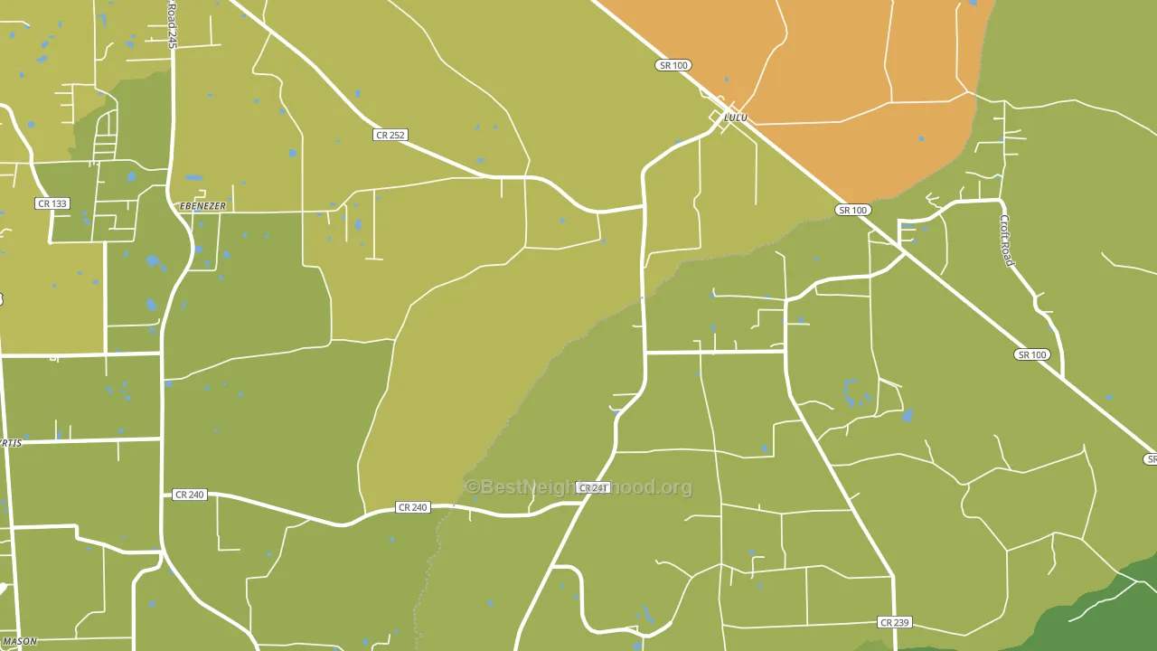 32061, FL block-group voter-turnout map