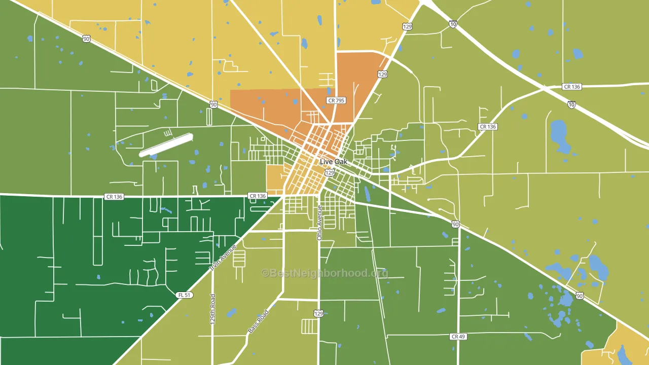 32064, FL block-group voter-turnout map