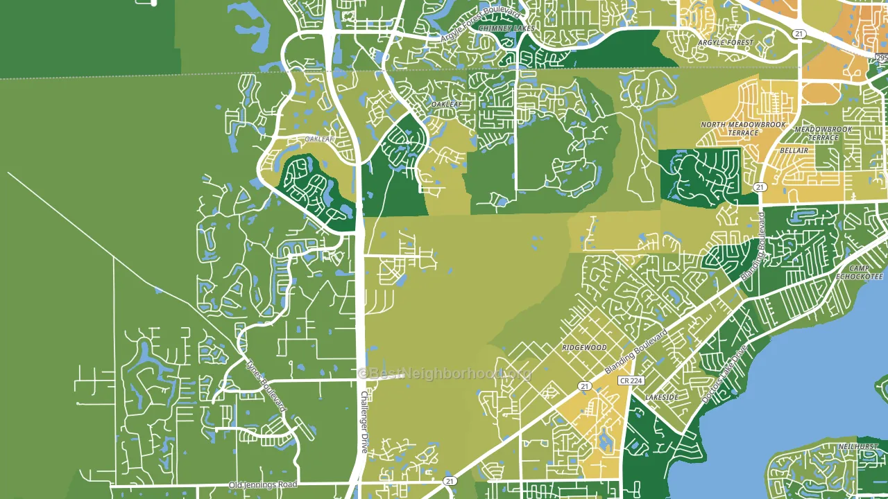 32065, FL block-group voter-turnout map