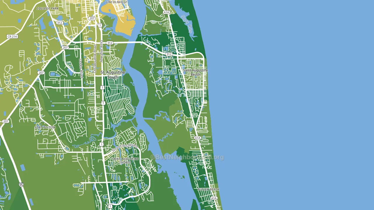 32080, FL block-group voter-turnout map