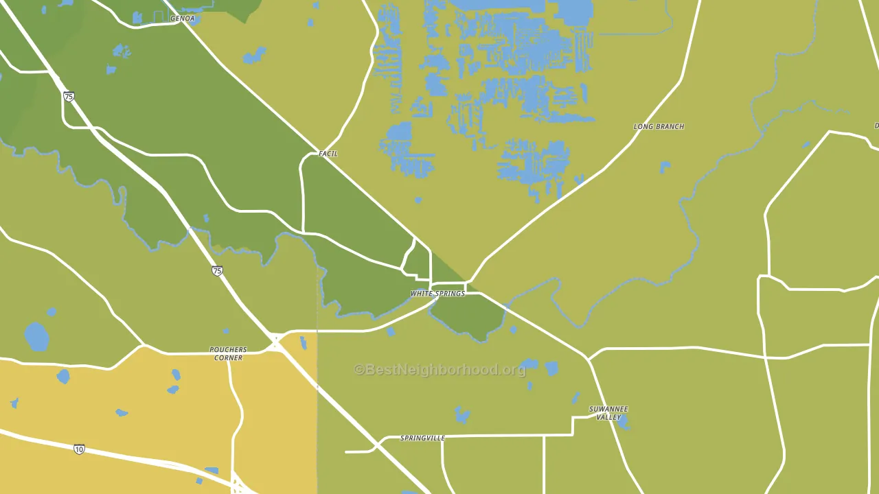 32096, FL block-group voter-turnout map