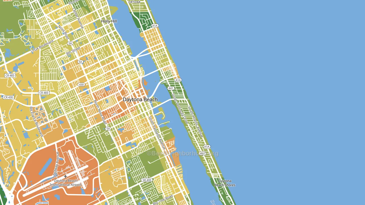 32118, FL block-group voter-turnout map