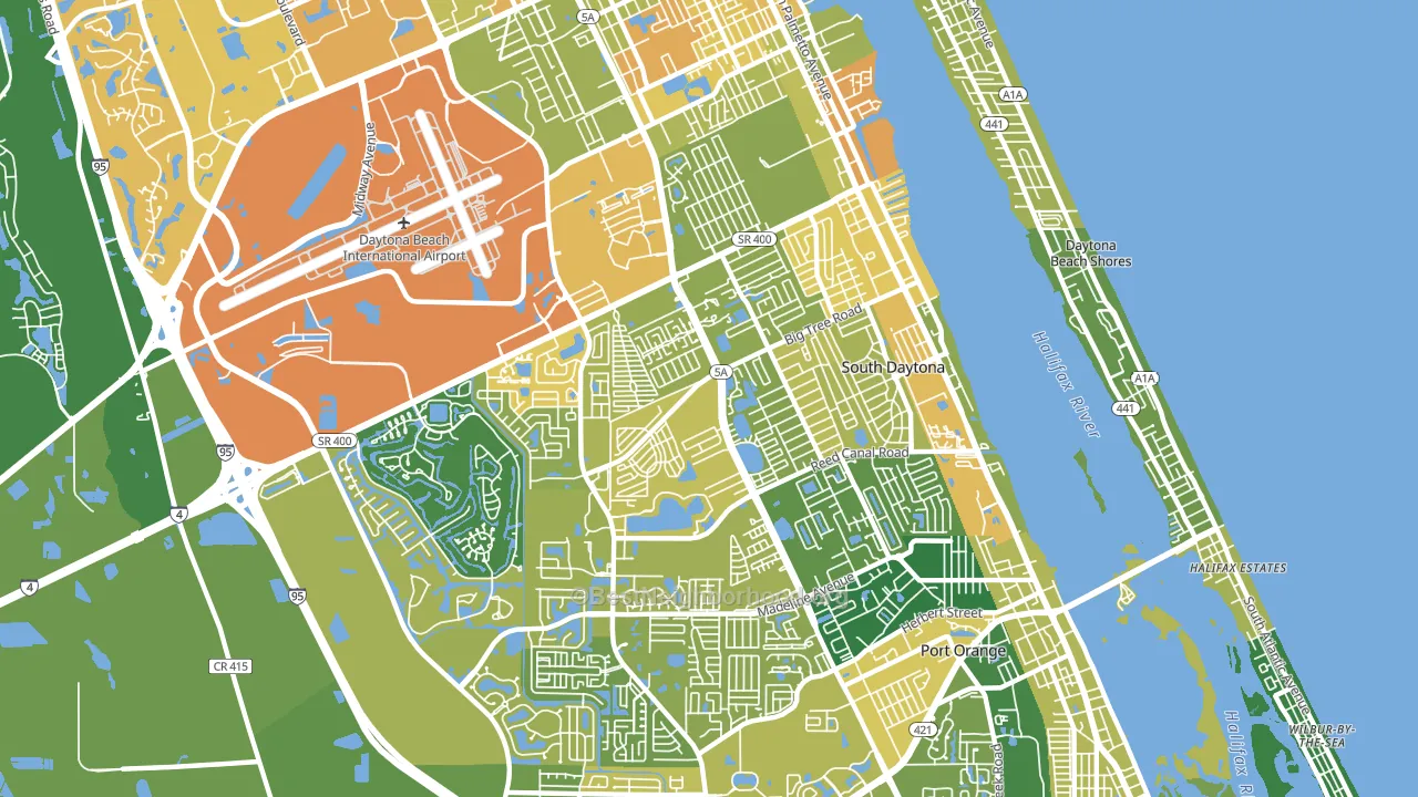 32119, FL block-group voter-turnout map