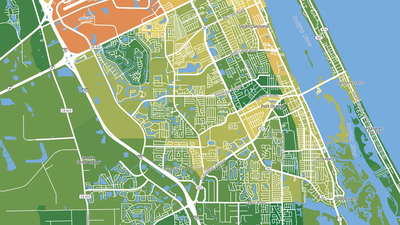 32129, FL block-group voter-turnout map