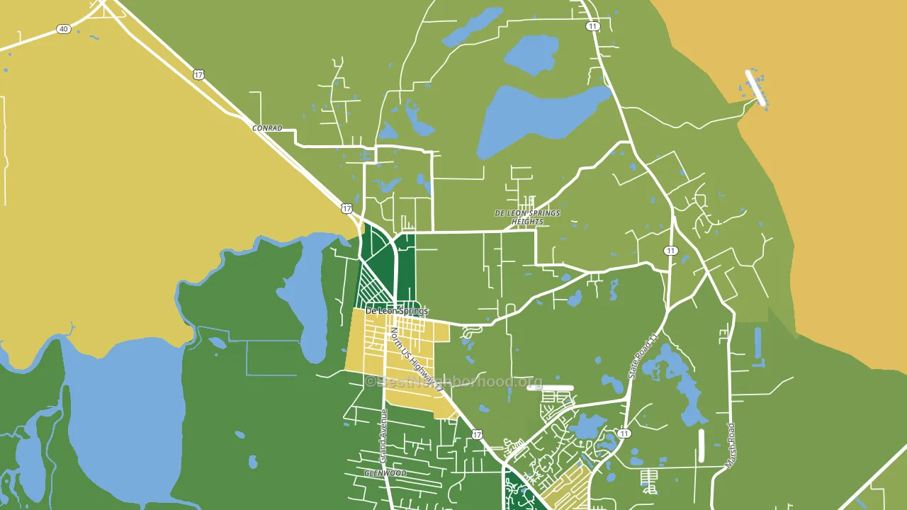 32130, FL block-group voter-turnout map