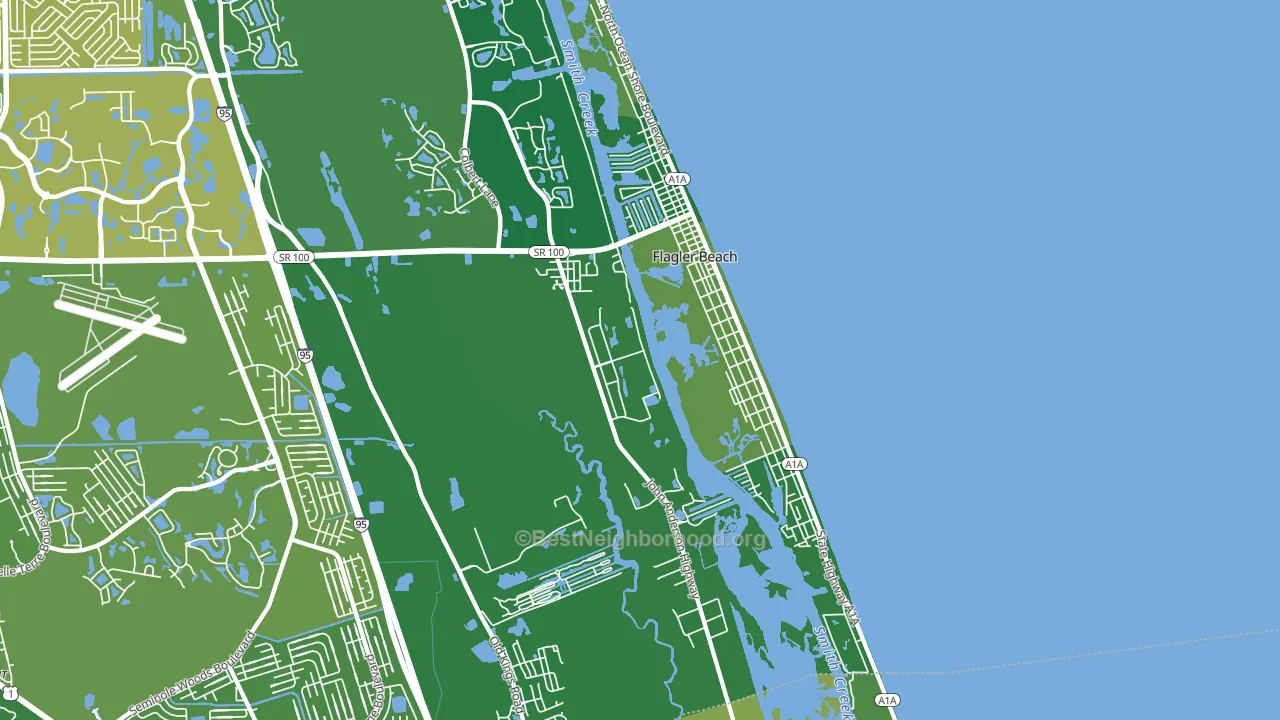 32136, FL block-group voter-turnout map