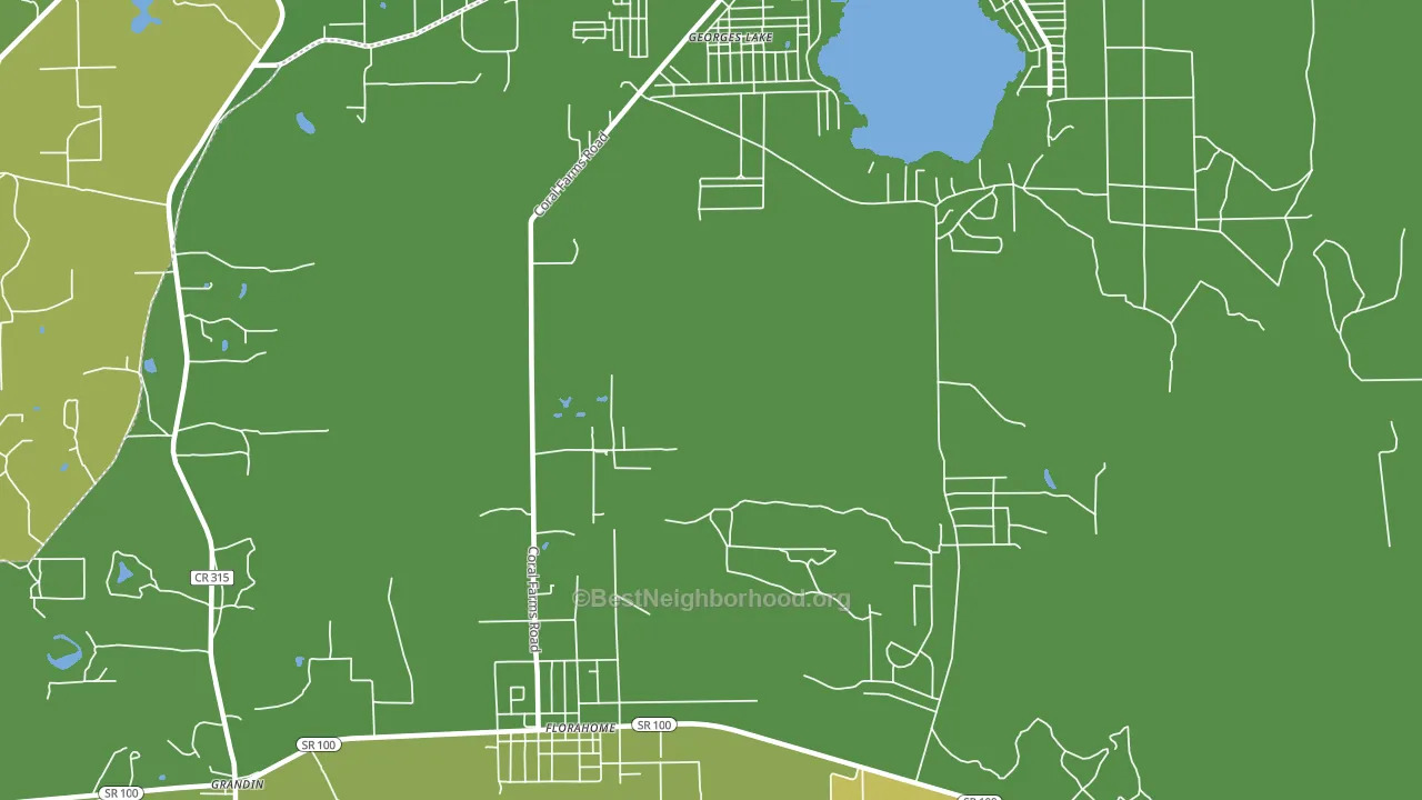 32140, FL block-group voter-turnout map