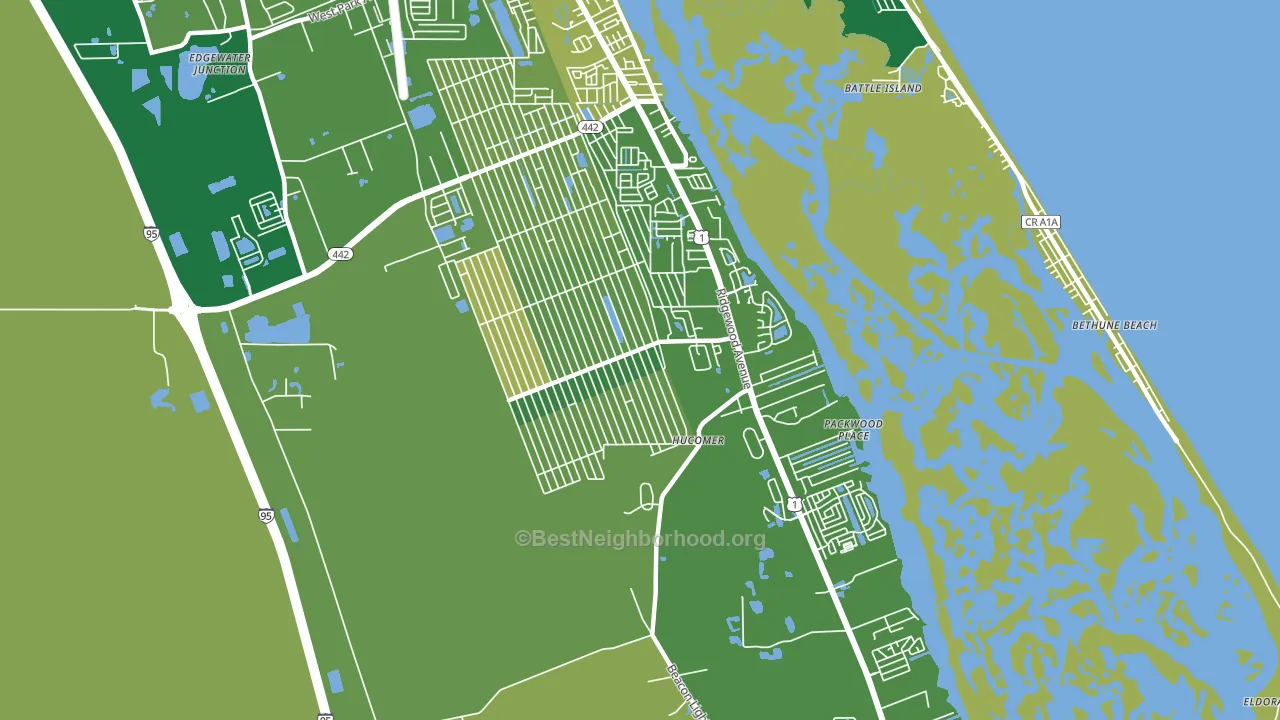 32141, FL block-group voter-turnout map