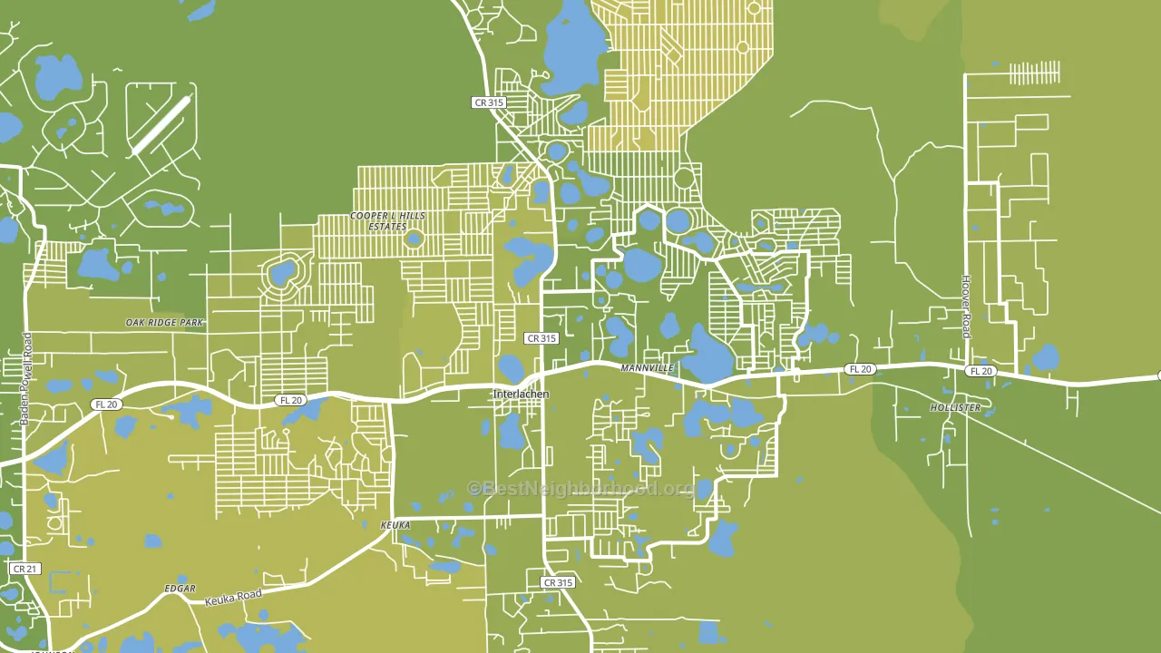 32148, FL block-group voter-turnout map