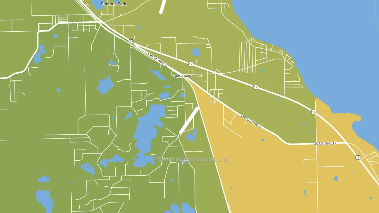 32157, FL block-group voter-turnout map