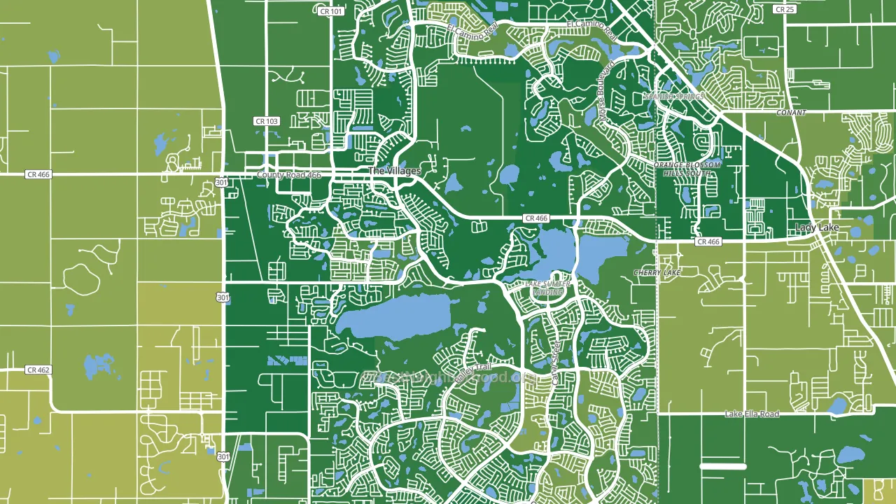 32162, FL block-group voter-turnout map