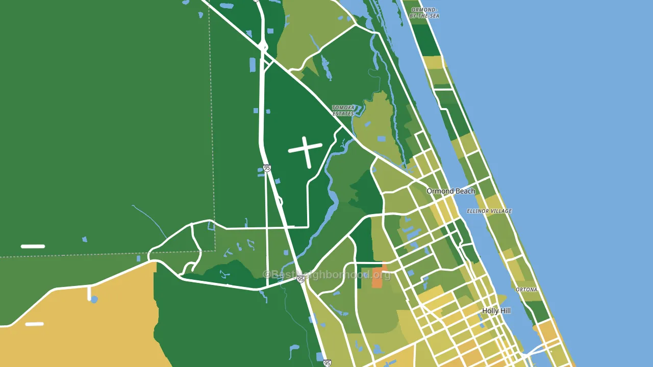 32174, FL block-group voter-turnout map