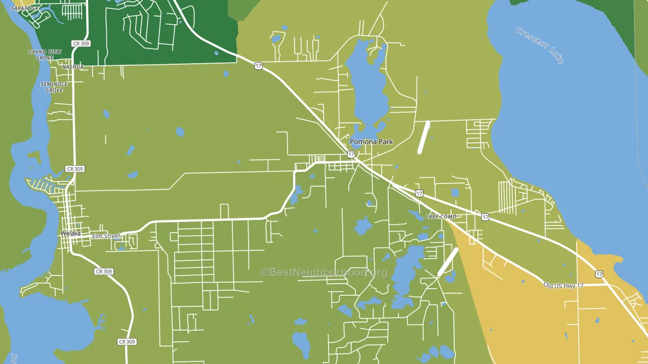 32181, FL block-group voter-turnout map
