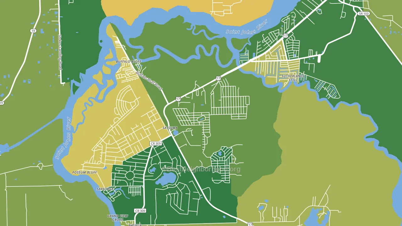 32189, FL block-group voter-turnout map