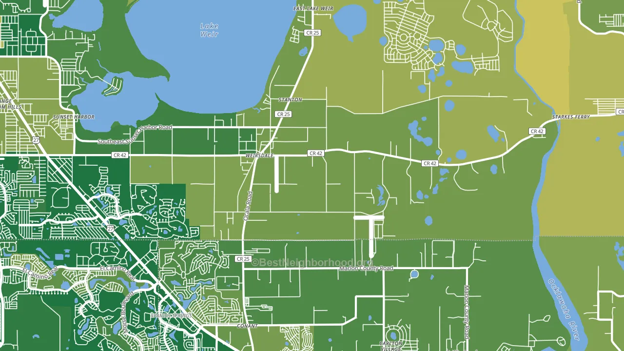 32195, FL block-group voter-turnout map