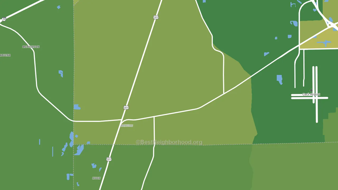 32234, FL block-group voter-turnout map