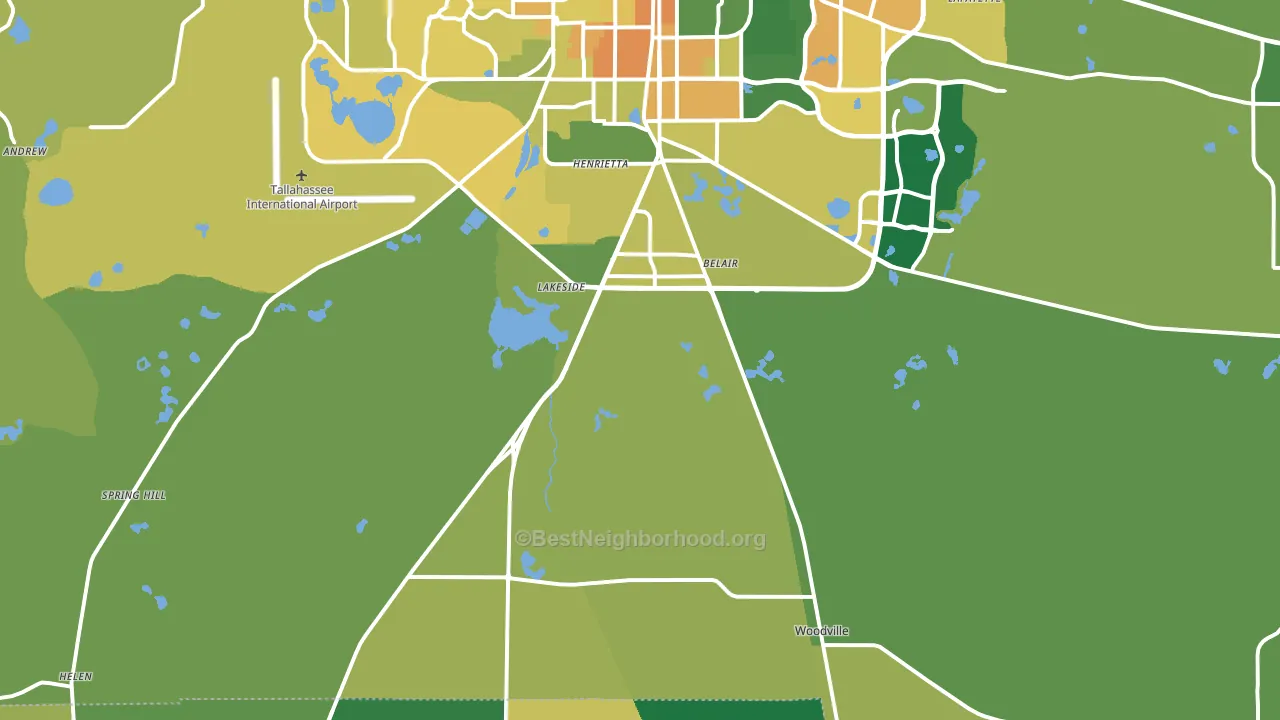 32305, FL block-group voter-turnout map