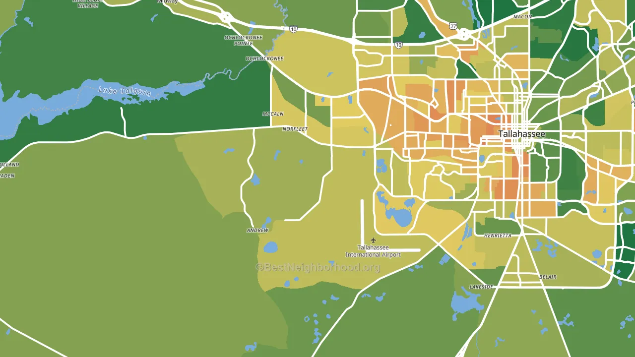 32310, FL block-group voter-turnout map