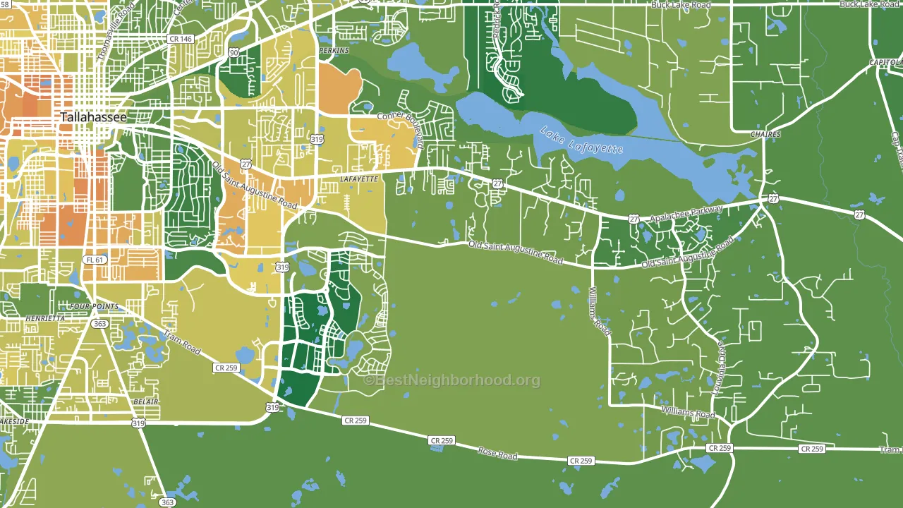 32311, FL block-group voter-turnout map