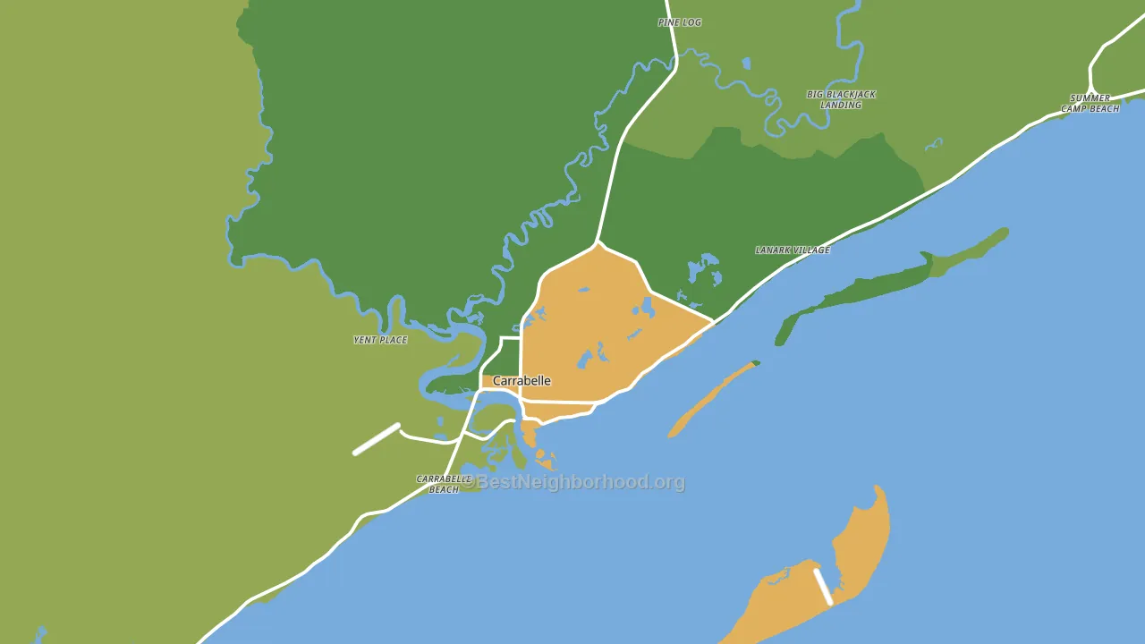 32322, FL block-group voter-turnout map