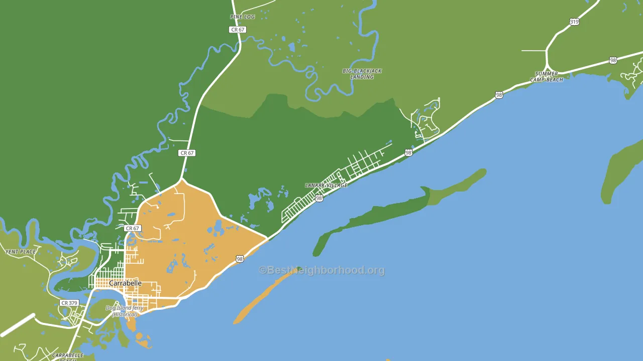 32323, FL block-group voter-turnout map