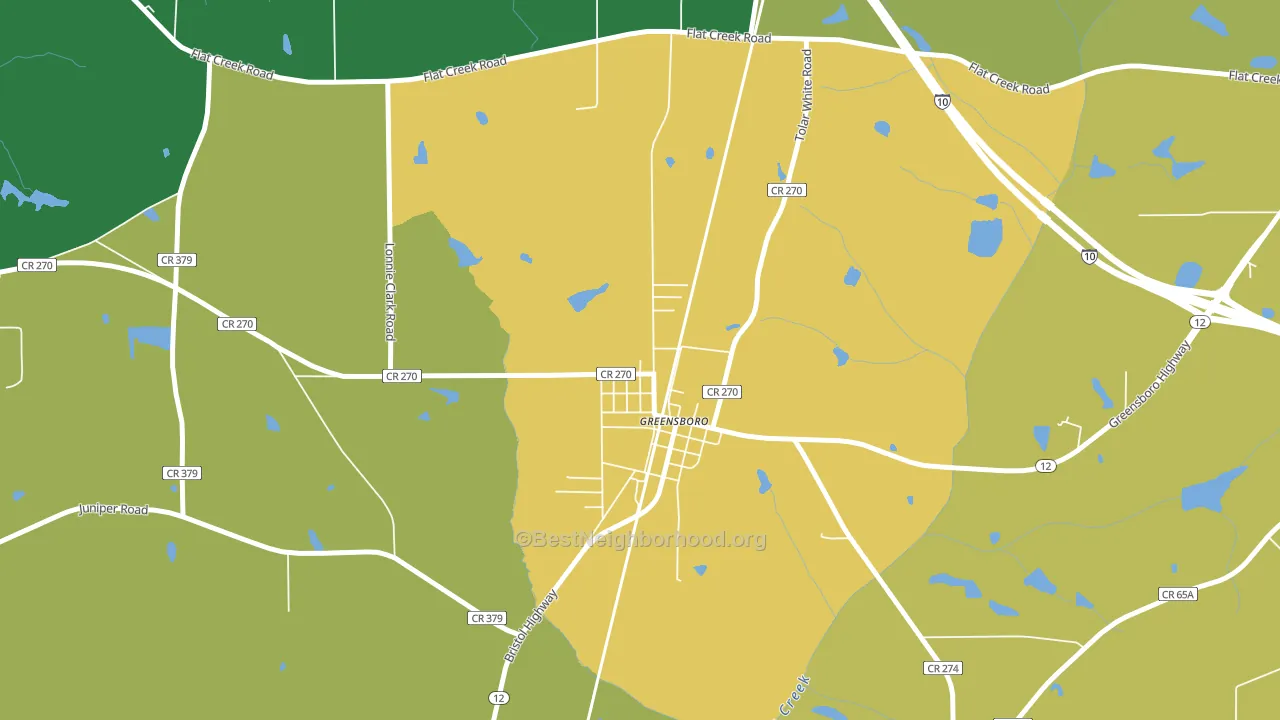 32330, FL block-group voter-turnout map