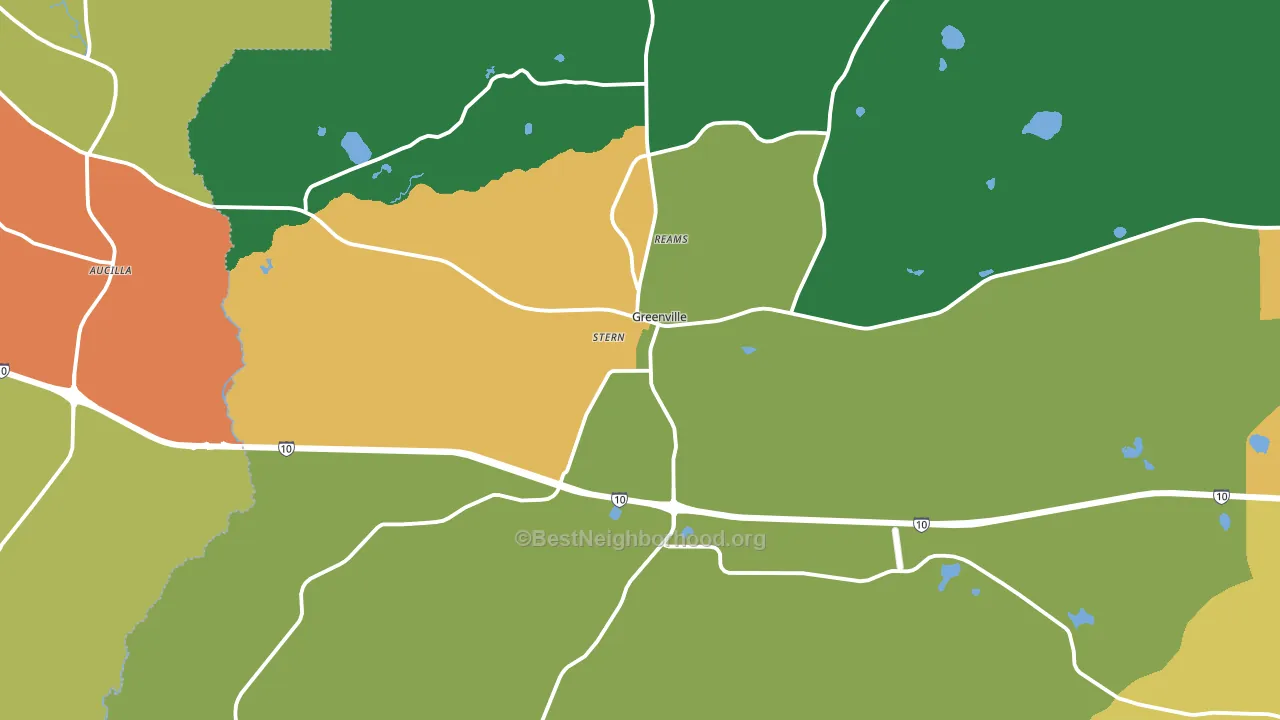 32331, FL block-group voter-turnout map