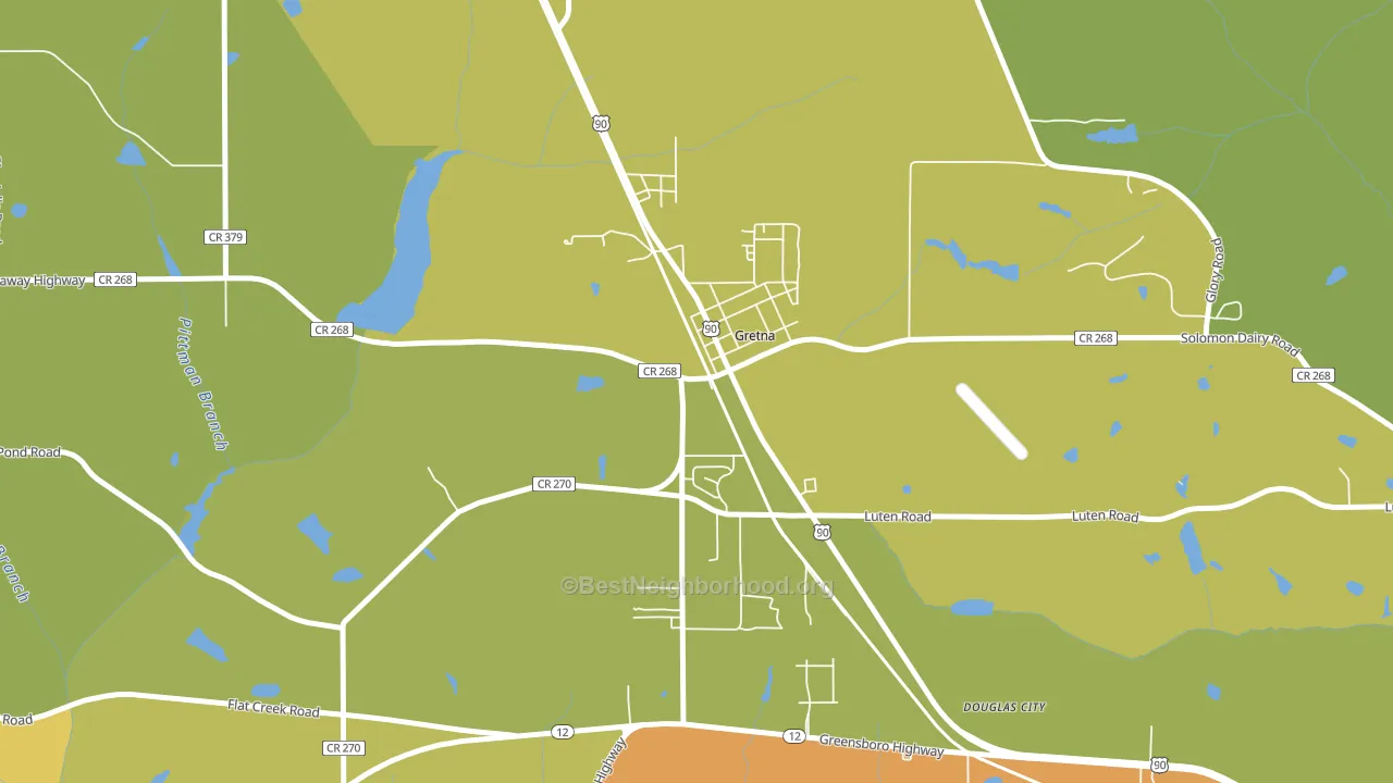 32332, FL block-group voter-turnout map