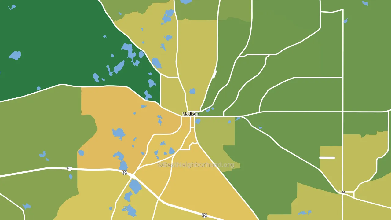 32340, FL block-group voter-turnout map