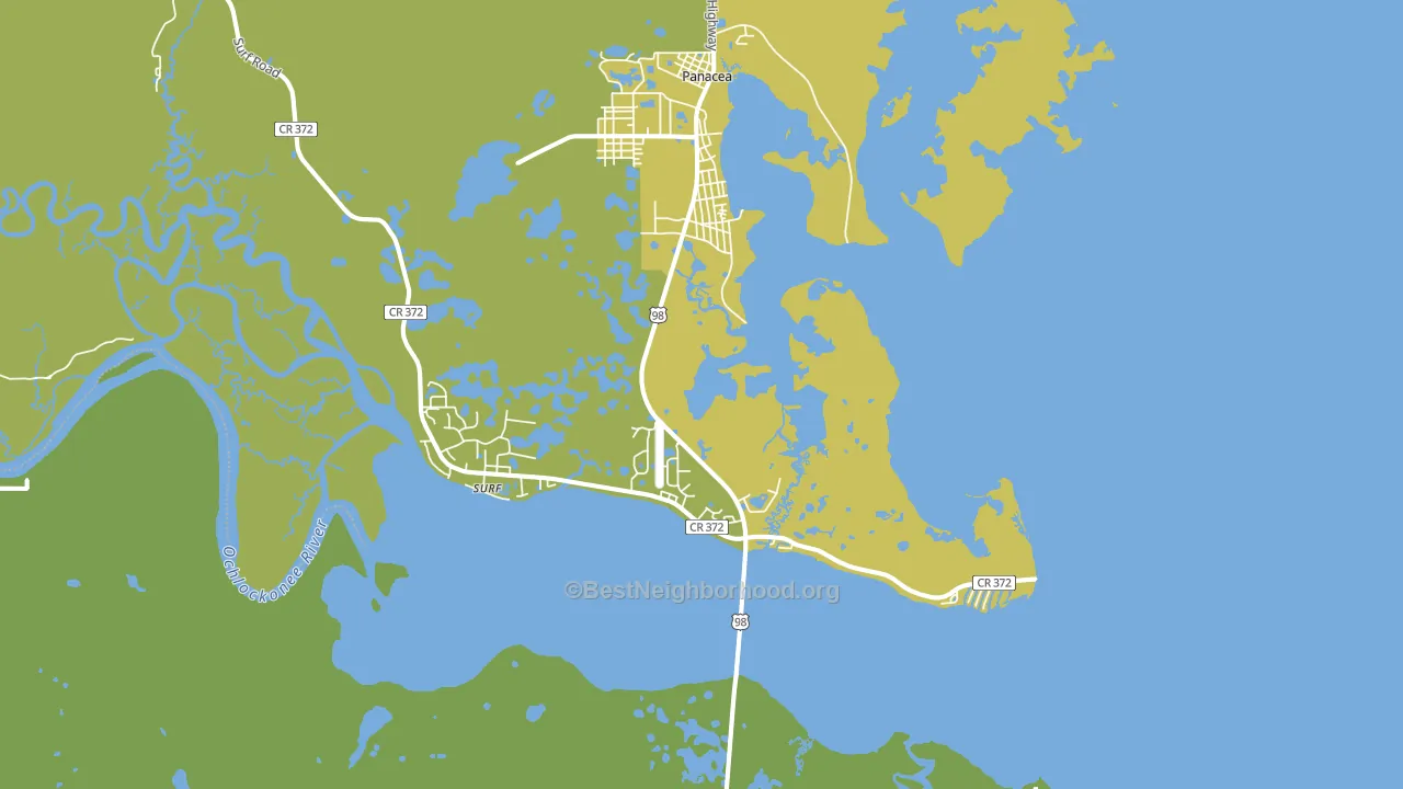 32346, FL block-group voter-turnout map