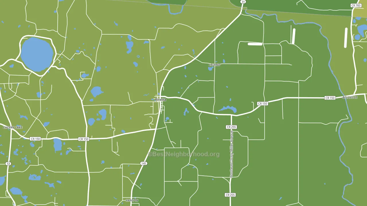 32350, FL block-group voter-turnout map