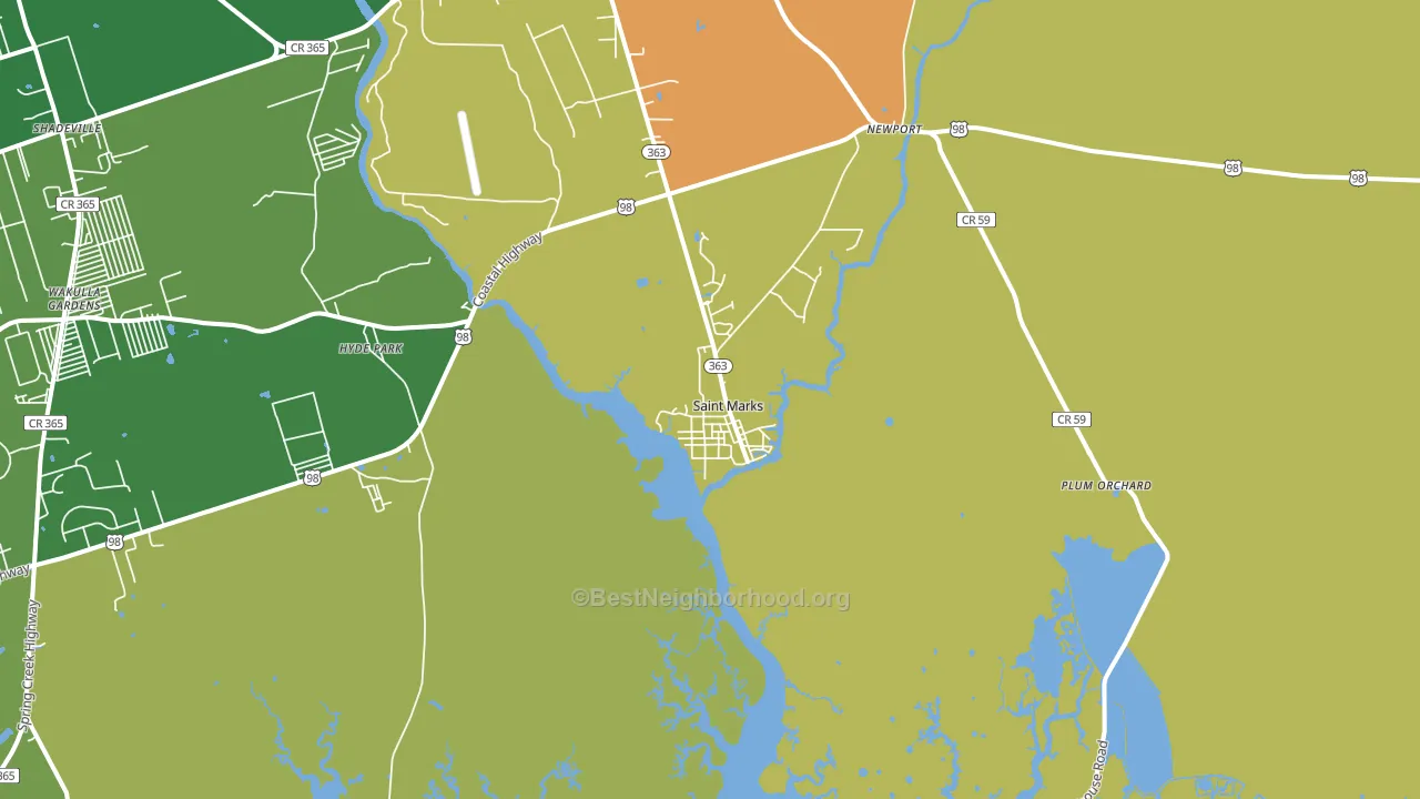 32355, FL block-group voter-turnout map