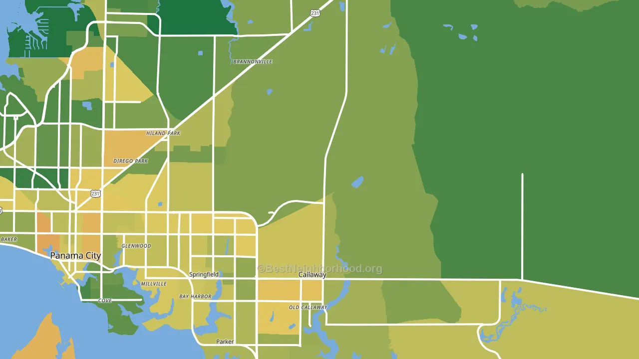 32404, FL block-group voter-turnout map