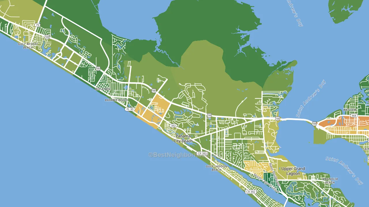 32407, FL block-group voter-turnout map