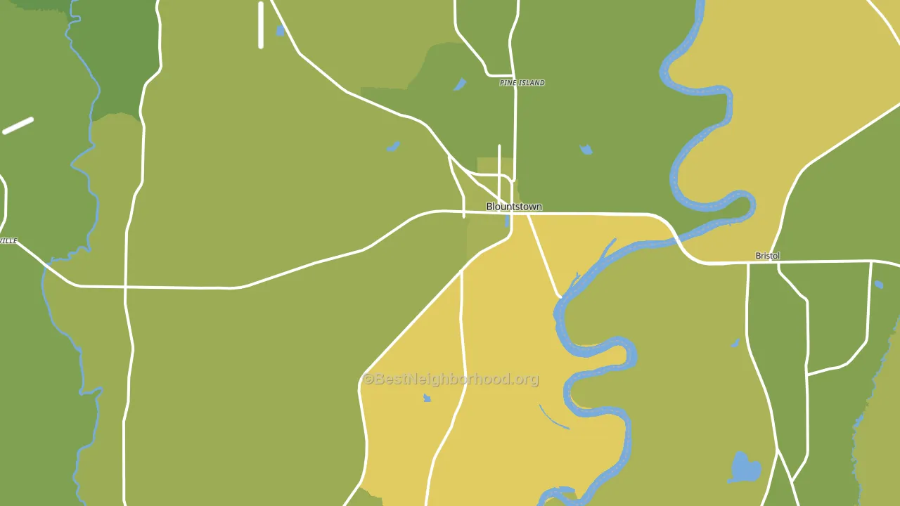 32424, FL block-group voter-turnout map