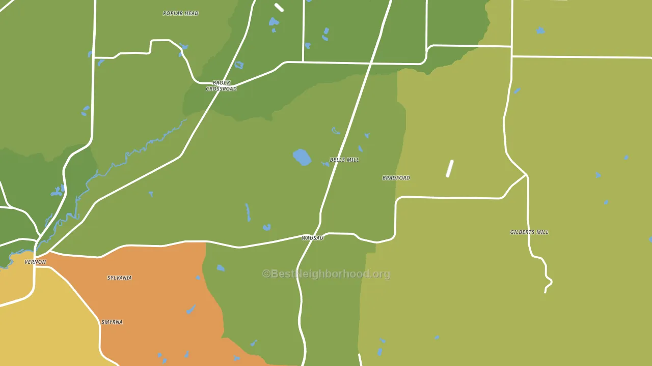 32428, FL block-group voter-turnout map