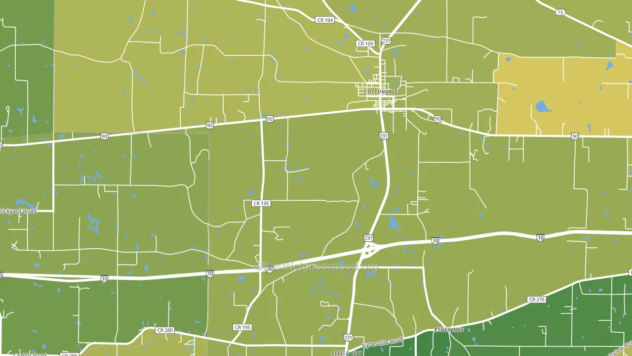 32431, FL block-group voter-turnout map