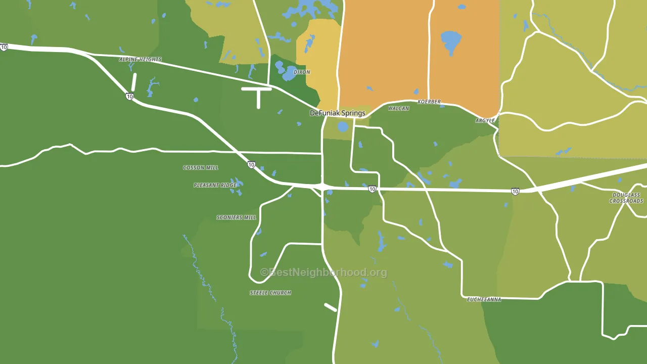 32435, FL block-group voter-turnout map